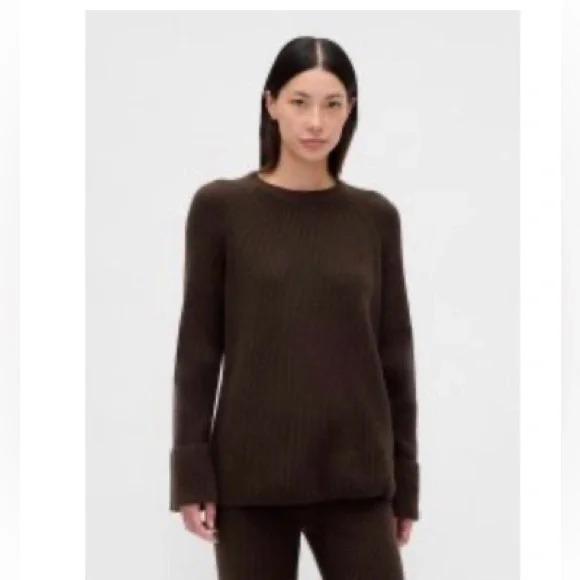 GAP CashSoft Shaker Stitch Boyfriend Sweater, Size S - Picture 1 of 3